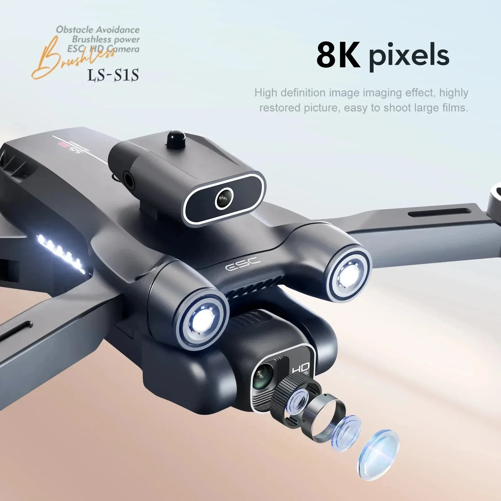 New S1S 5G GPS Drone Camera 8K - đánh giá và giá Drone Racing Camera