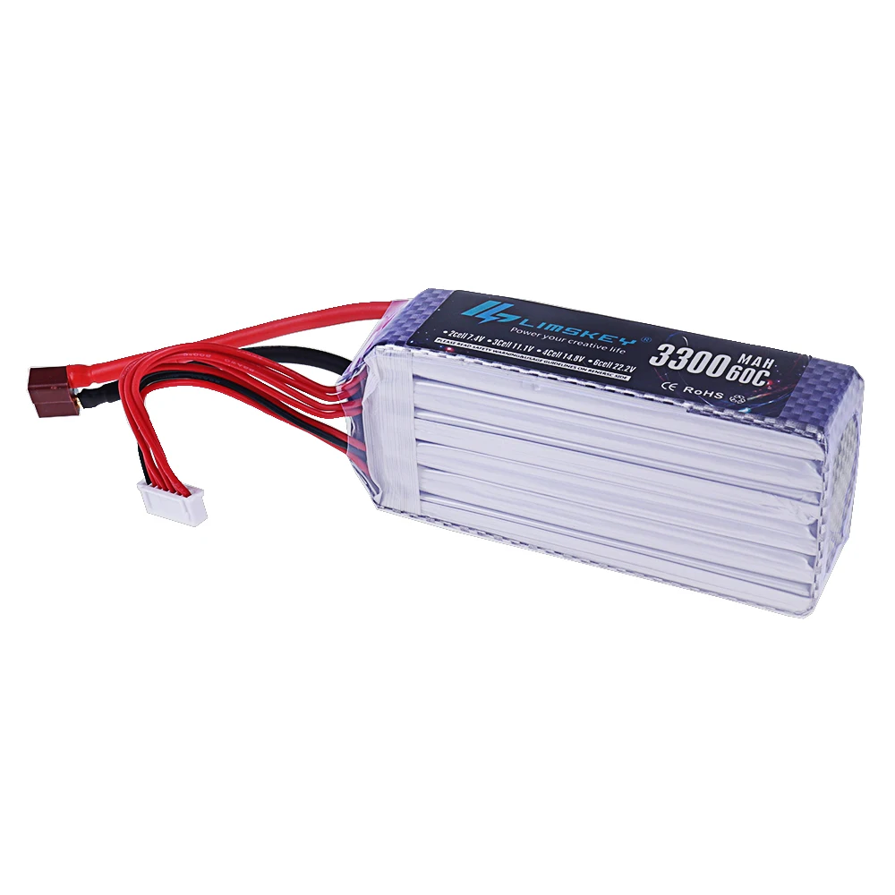 Brand NEW 3300mah 22.2V 60C 6S - đánh giá và giá Drone Racing Battery