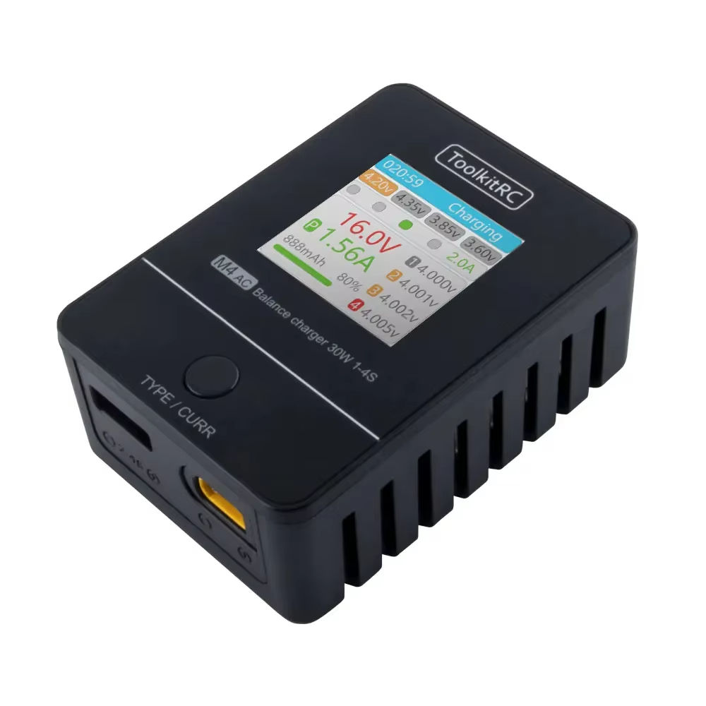 ToolkitRC M4AC 30W LiPO LiFE L - đánh giá và giá Drone Racing Charger